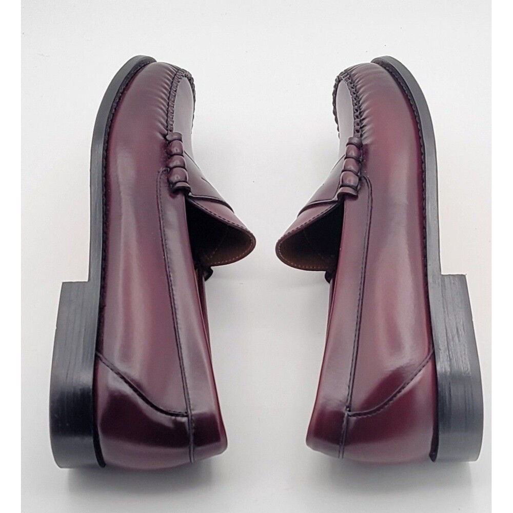 J. CREW Classic Leather Penny Loafer Wine Mens Size 11 - Picture 7 of 11